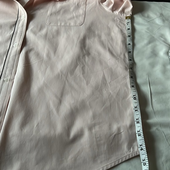 Realities 100% Cotton Long Sleeve Shirt Top Button Down Pale Pink EUC Size 16 - Picture 9 of 9